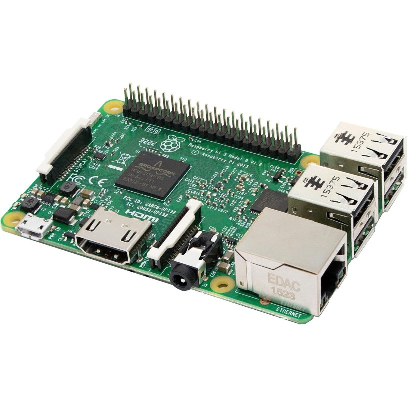 Raspberry Pi 3 Model B, Quad Core CPU 1.2 GHz, 1 GB RAM