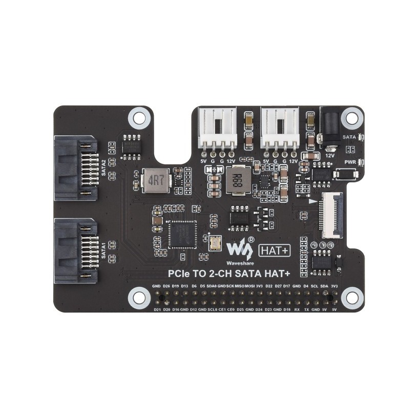 Adaptateur SATA double pour Raspberry Pi 5