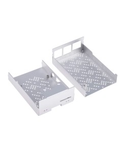 Boîtier aluminium gris pour Raspberry Pi 4 avec ventilateur 2