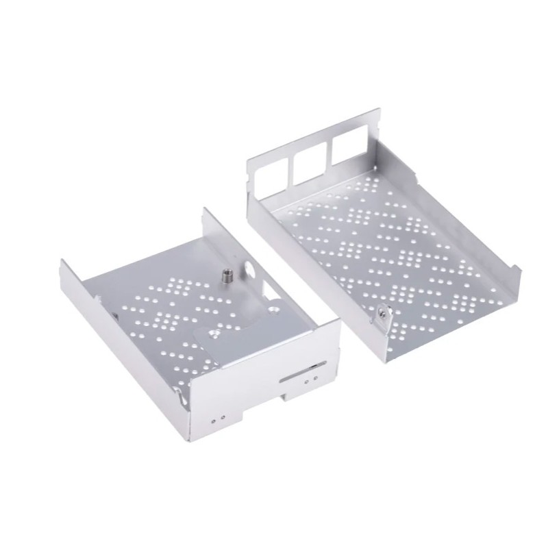 Boîtier aluminium gris pour Raspberry Pi 4 avec ventilateur