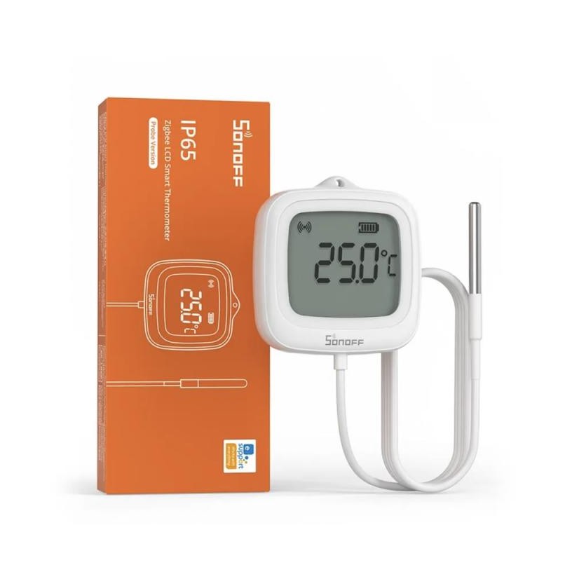 Capteur de température Zigbee avec écran LCD et sonde