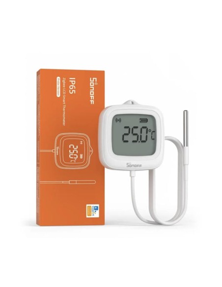 Capteur de température Zigbee avec écran LCD et sonde