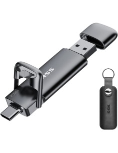 Clé USB-A / USB-C portable SSD 128 Go