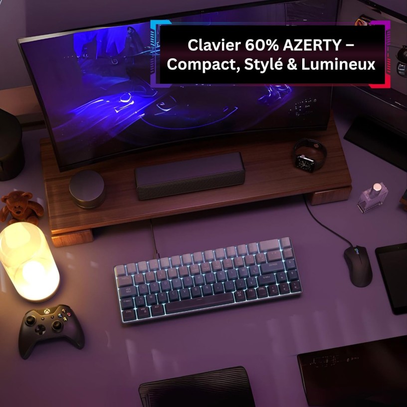 60per Clavier mécanique de jeu MageGee