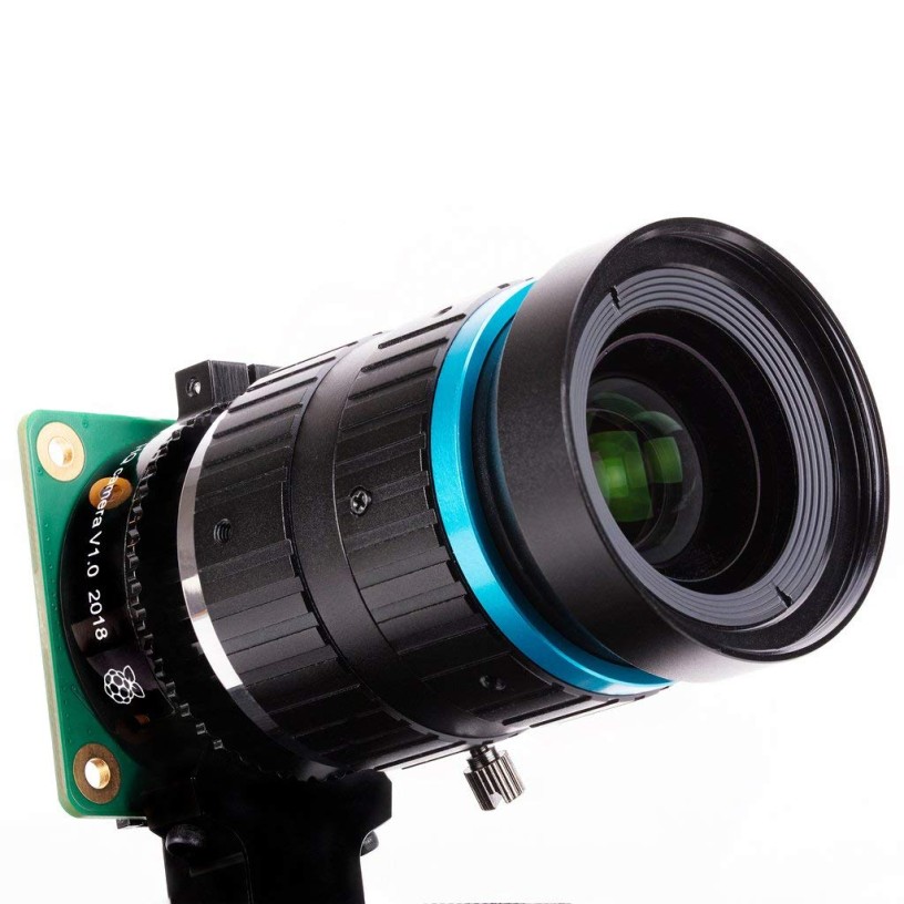sb components Raspberry Pi 12.3 MP Camera Lens 16mm, 10MP Téléobjectif pour Raspberry Pi Camera | Objectif officiel pour la Rasp