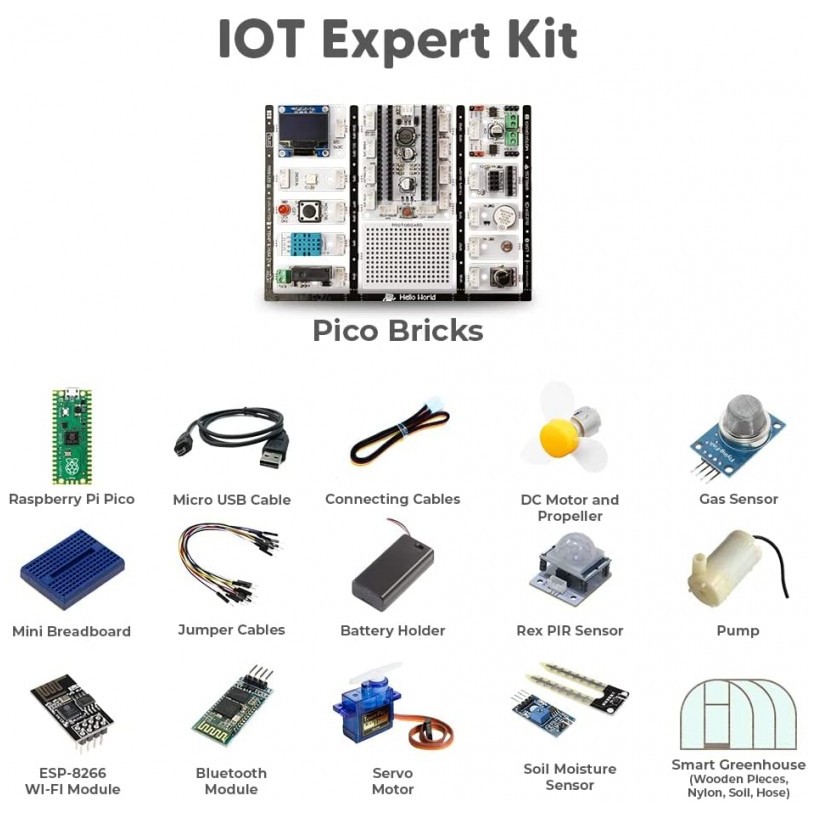 Kit Pico Bricks_Programmation et kits de développement électronique (Kit expert)