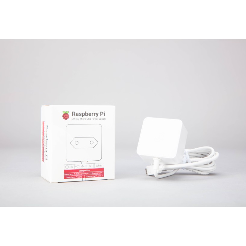 Alimentation officielle raspberry Pi Micro-USB 12.5W[Pi3 & Pi0 compatible] - Version européenne