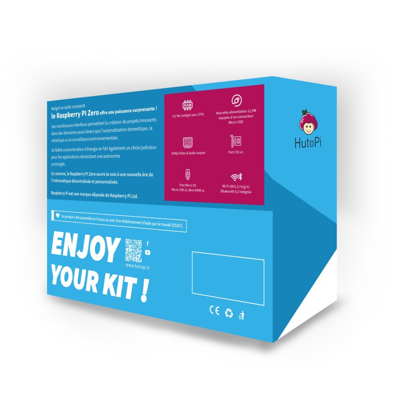 Raspberry Pi Zero 2WH - Kit de démarrage