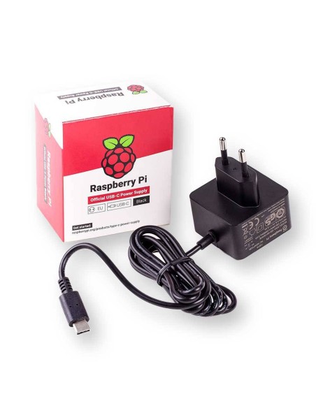 Alimentation officielle 15.3W USB-C pour Raspberry Pi 4 [EU]