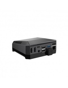 Nouveau boîtier ventilé M2 pour Raspberry Pi 4 Bouton ON / OFF + compartiment SSD