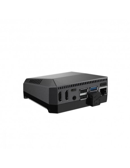 Nouveau boîtier ventilé M2 pour Raspberry Pi 4 Bouton ON / OFF + compartiment SSD