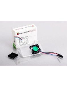 Ventilateur pour boîtier officiel Raspberry Pi 4 + dissipateur thermique