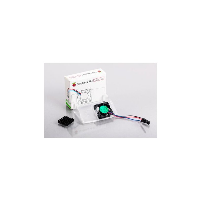 Ventilateur pour boîtier officiel Raspberry Pi 4 + dissipateur thermique