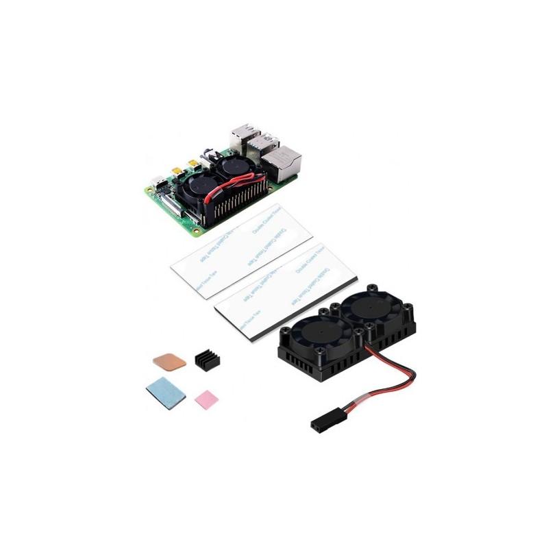 Kit de refroidissement à double ventilateur pour Raspberry Pi