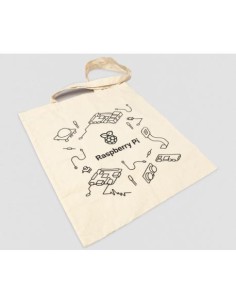 Sac officiel Raspberry Pi en coton naturel