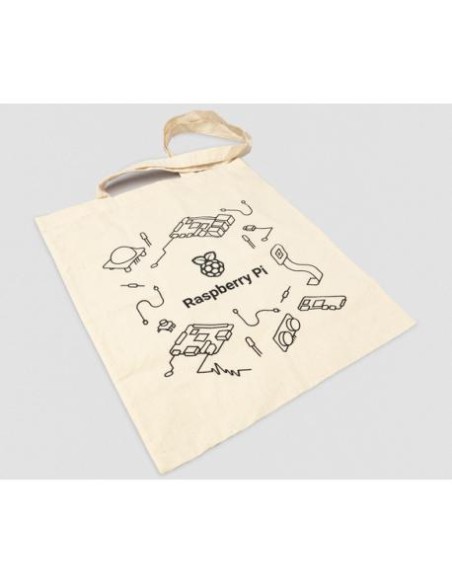 Sac officiel Raspberry Pi en coton naturel