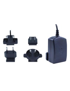 Alimentation officielle 5V 2,5A pour Raspberry Pi 3 avec adaptateurs UK/EURO/USA/AUS - Noir