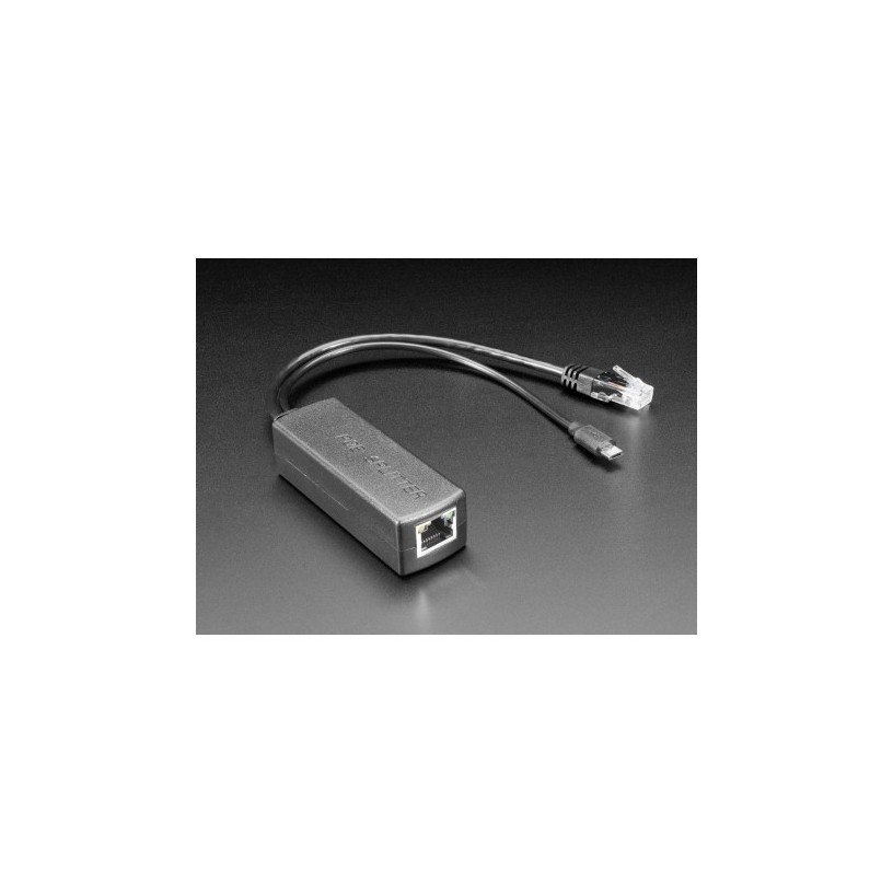 Répartiteur PoE avec prise MicroUSB - Isolé 12W - 5V 2.4 Amp