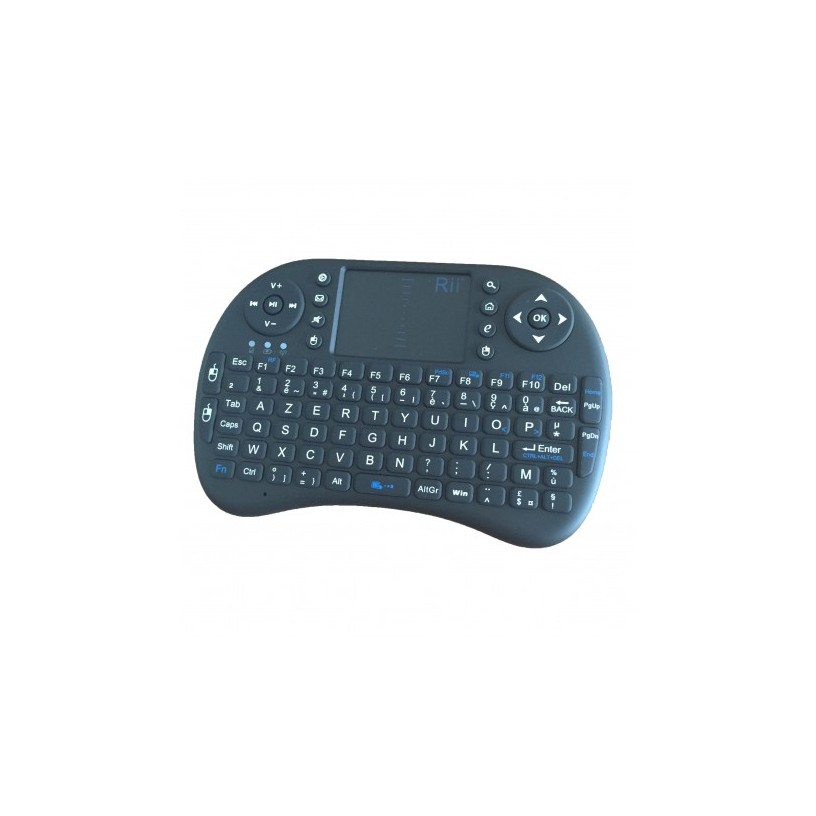 Clavier mini bluetooth Rii I8 AZERTY (QUERTY)