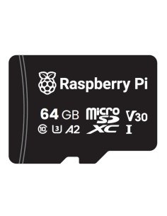 Carte Micro SD(HC) Raspberry Pi - 64 Go Classe 10 / A2 (sans adaptateur)