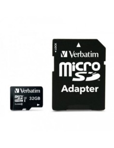 Micro SDHC Verbatim 32Go classe 10 avec adaptateur