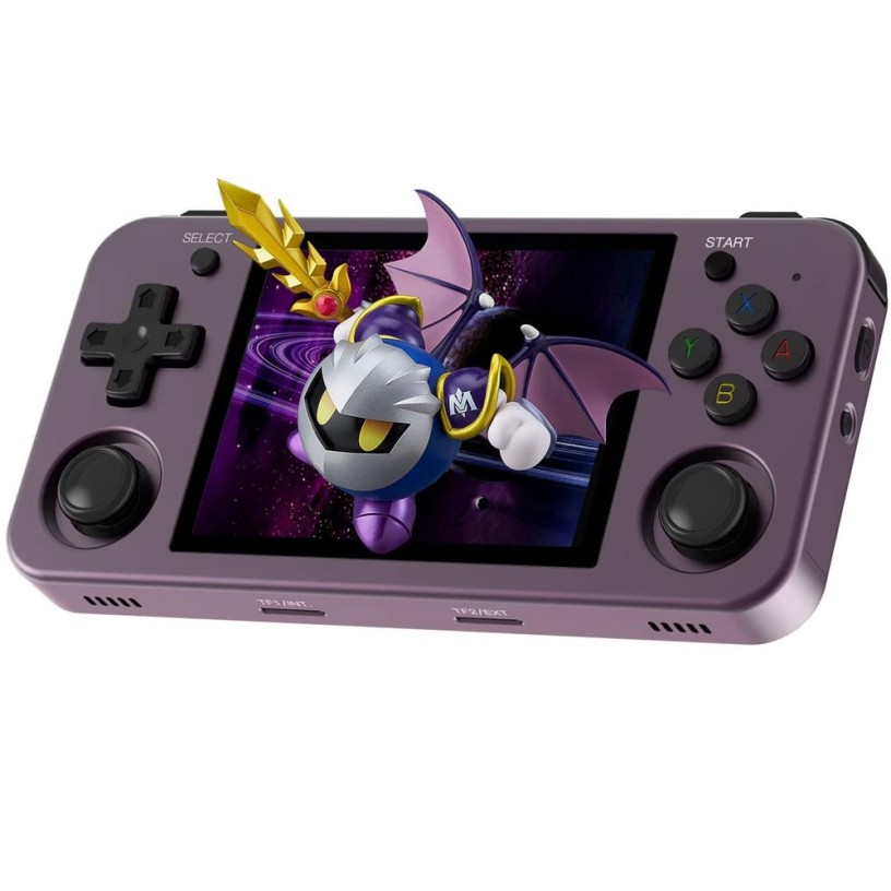 RG353M Console de jeux portable en aluminium avec écran tactile 3.5-inch et jeux compatibles Dual OS / 4400