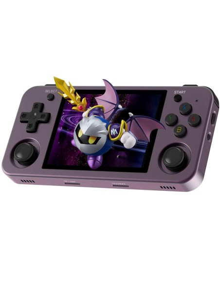 RG353M Console de jeux portable en aluminium avec écran tactile 3.5-inch et jeux compatibles Dual OS / 4400