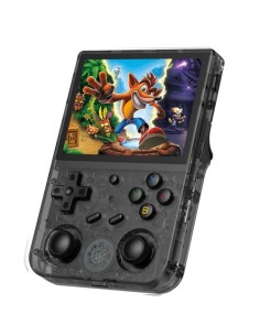 RG353V Console de Retrogaming portable avec écran 3.5-inch et Dual OS (version noire) / 4400+ jeux compatibles