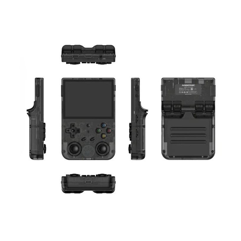RG353V Console de Retrogaming portable avec écran 3.5-inch et Dual OS (version noire) / 4400+ jeux compatibles