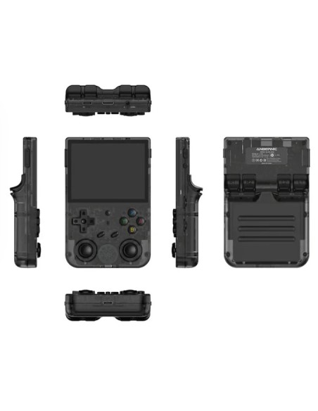 RG353V Console de Retrogaming portable avec écran 3.5-inch et Dual OS (version noire) / 4400+ jeux compatibles