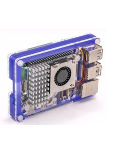 Boîtier Pibow pour Raspberry Pi 5 (ventilateur non inclus) - Violet