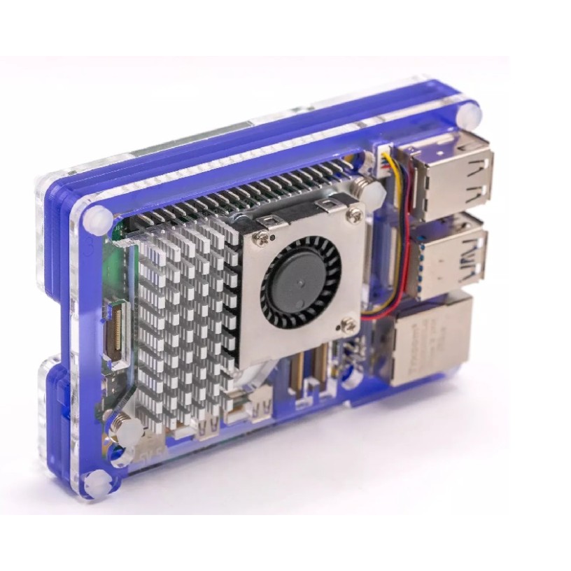 Boîtier Pibow pour Raspberry Pi 5 (ventilateur non inclus) - Violet