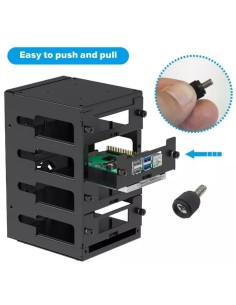 Cluster rack pour Raspberry Pi 5 (Compatible avec tous les modèles) 2