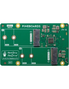 Double Pineboard NVMe pour Raspberry Pi 5